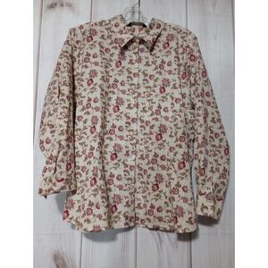 Eddie Bauer Blouse Ladies‎ Extra Large Floral Gorp Core